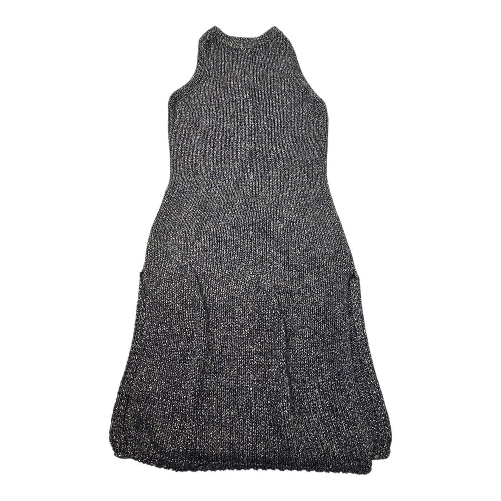 Forever 21 Women's Sleeveless Dress Size 1X Gray Silver Metallic